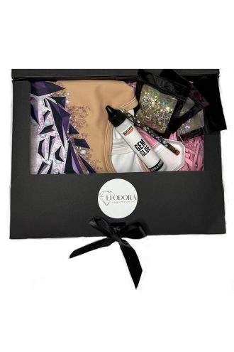 Geometric Plum Leotard - Box