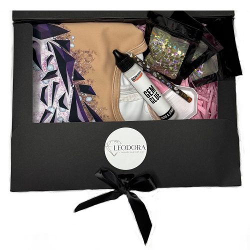 Geometric Plum Leotard - Box