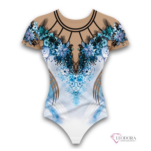 Aqua Blossom Leotard